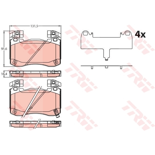 GDB2254 - Brake Pad Set, disc brake 