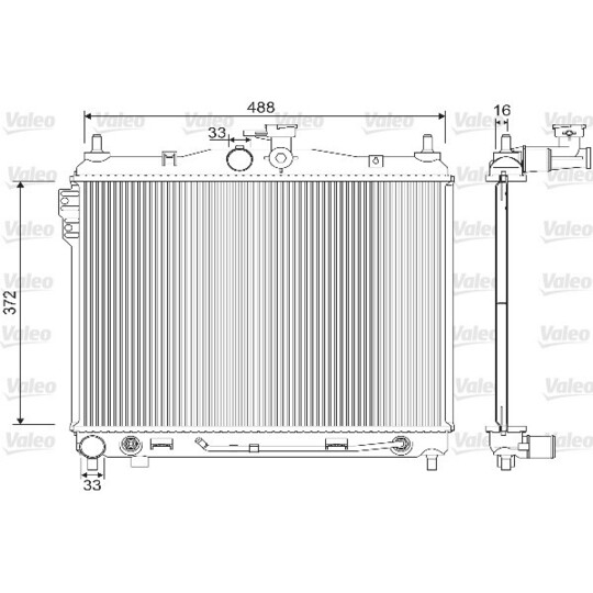 733142 - Radiator, engine cooling 