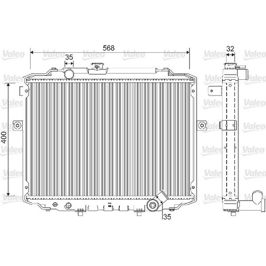 733227 - Radiator, engine cooling 