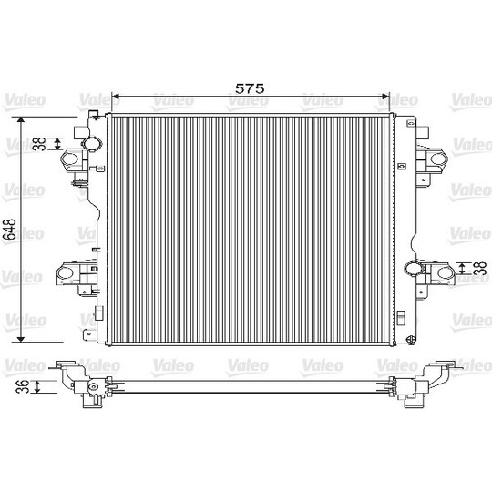 733207 - Radiator, engine cooling 