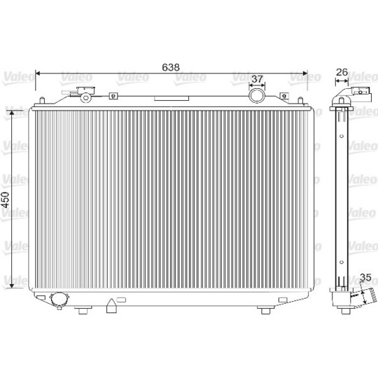 733212 - Radiaator, mootorijahutus 