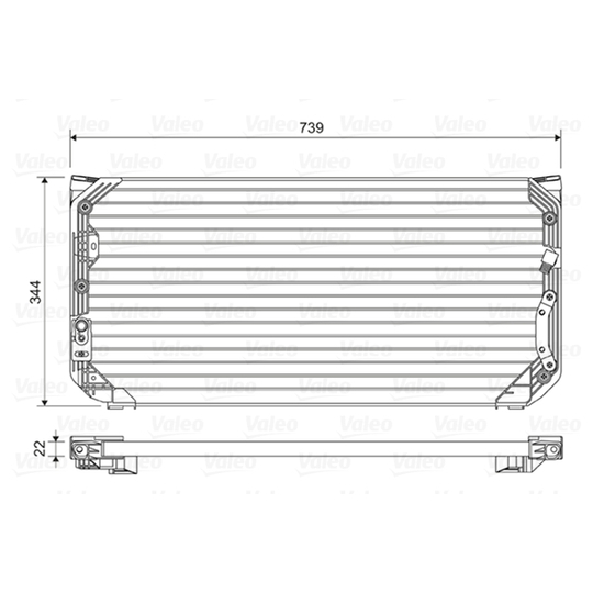 814045 - Condenser, air conditioning 