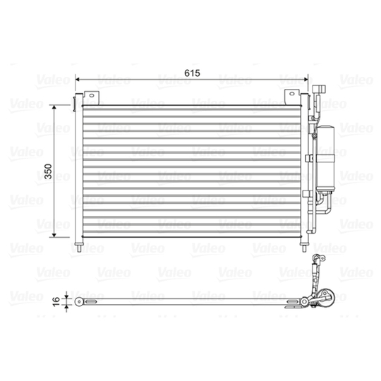 814038 - Condenser, air conditioning 