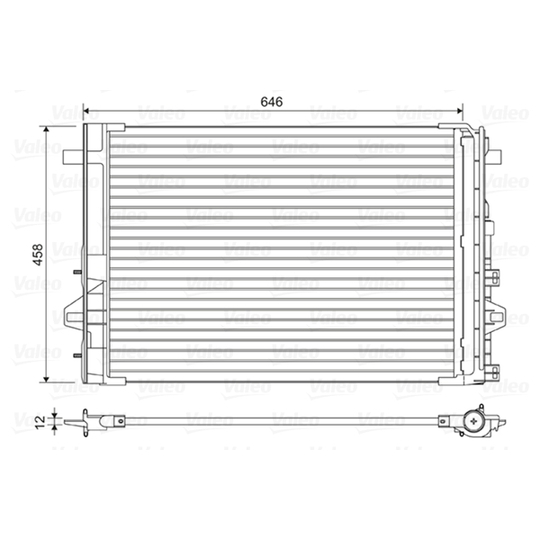 814035 - Condenser, air conditioning 