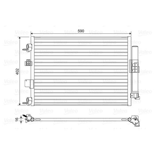814161 - Condenser, air conditioning 