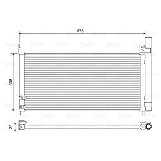 814415 - Condenser, air conditioning 