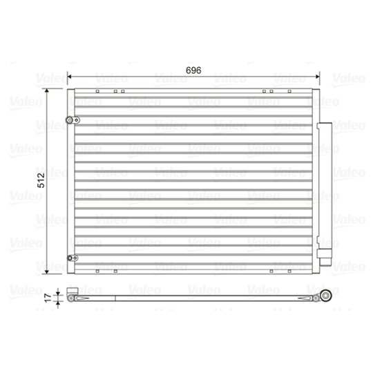 814448 - Condenser, air conditioning 