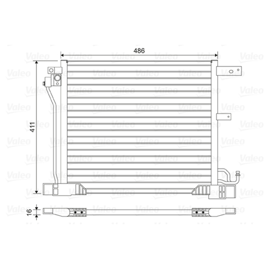 814454 - Condenser, air conditioning 