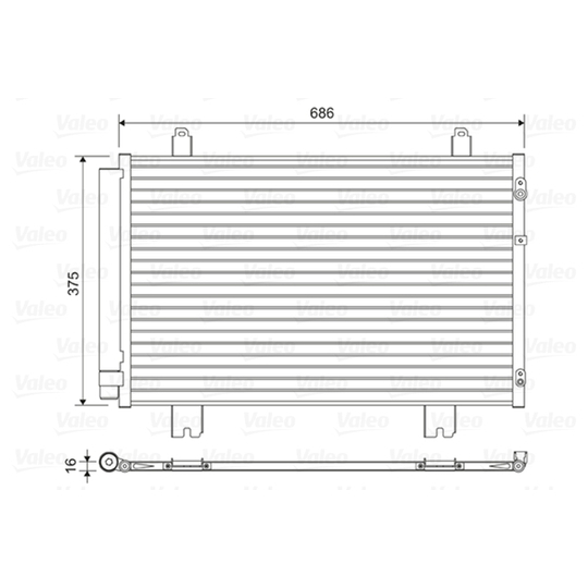 814450 - Condenser, air conditioning 