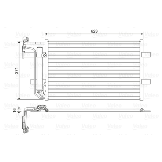 814455 - Condenser, air conditioning 