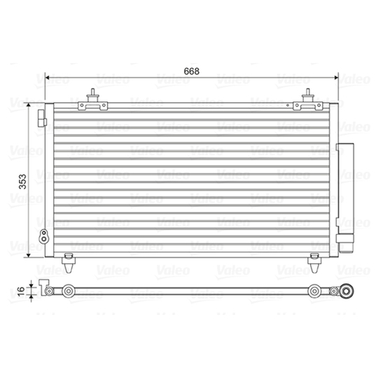 814466 - Condenser, air conditioning 