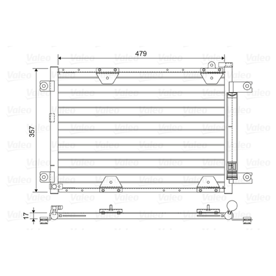 814444 - Condenser, air conditioning 