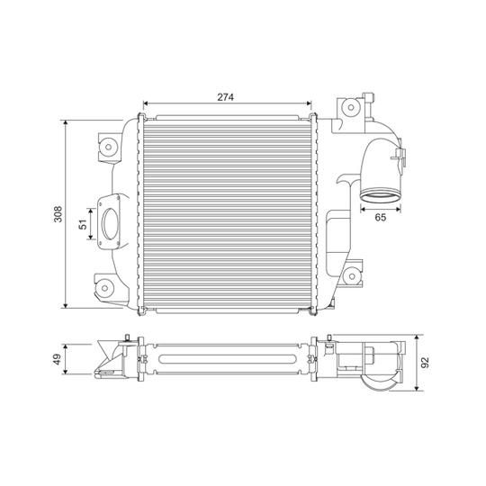 818321 - Intercooler, charger 