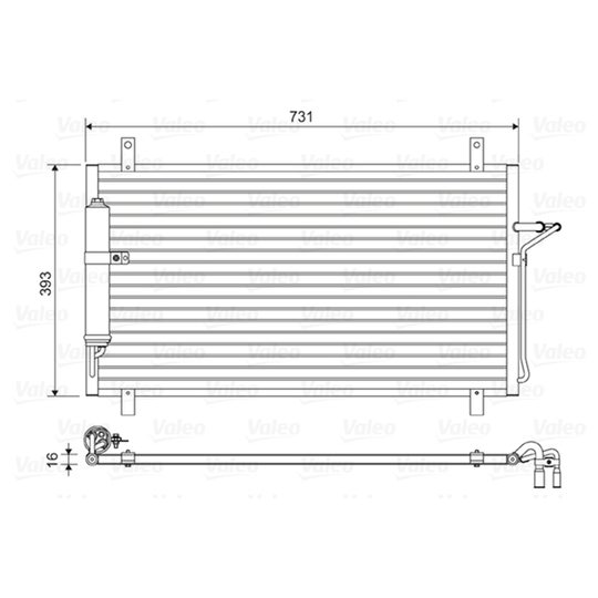 814496 - Condenser, air conditioning 