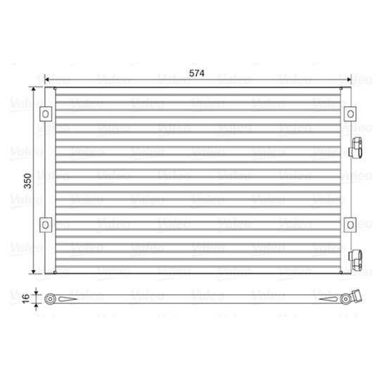 814487 - Condenser, air conditioning 