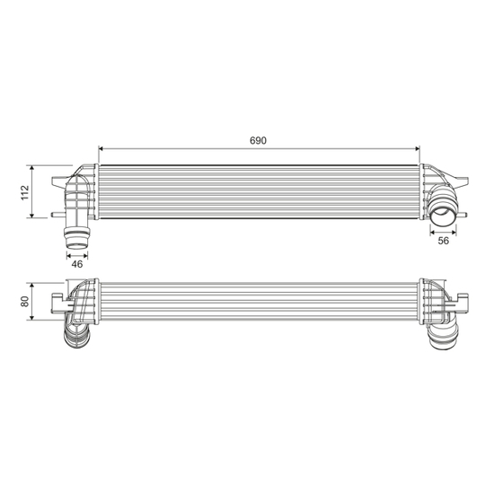 818696 - Intercooler, charger 