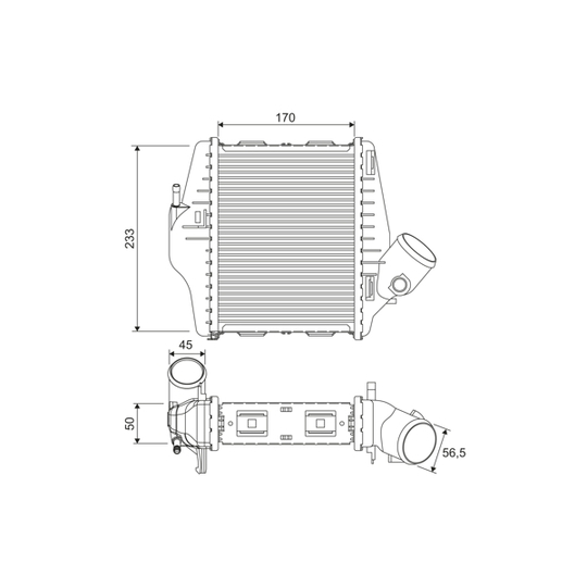 818543 - Intercooler, charger 