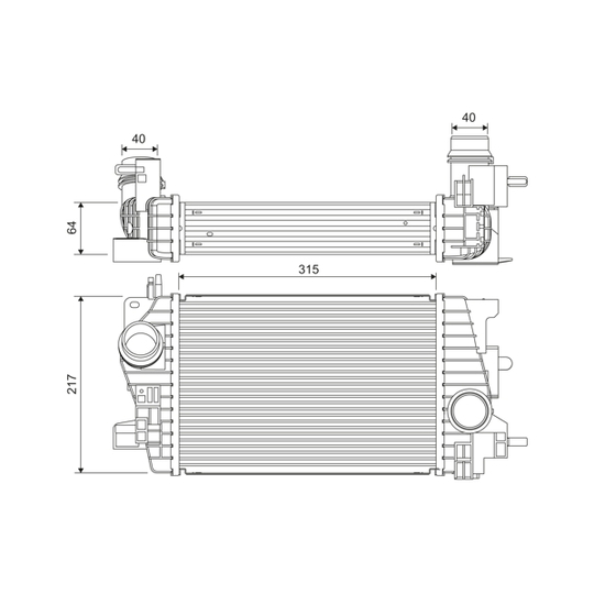 818537 - Intercooler, charger 