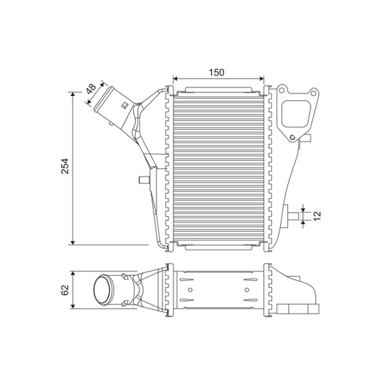 818686 - Intercooler, charger 