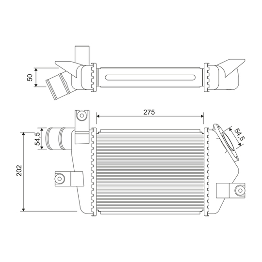 818693 - Intercooler, charger 