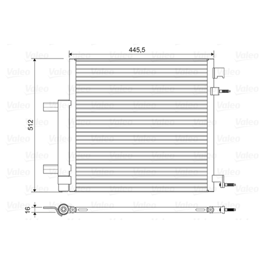 822578 - Condenser, air conditioning 