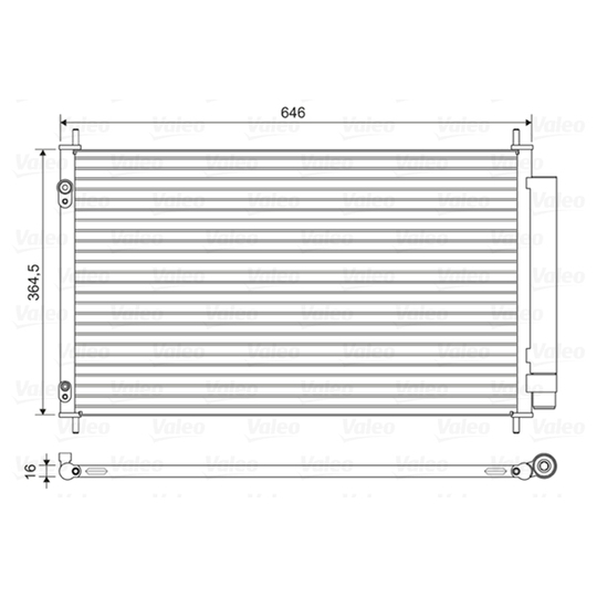 822595 - Condenser, air conditioning 