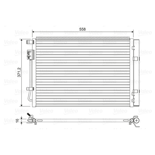 822597 - Condenser, air conditioning 