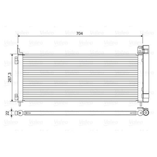 822619 - Condenser, air conditioning 