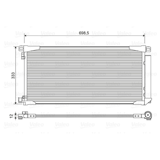 822607 - Condenser, air conditioning 