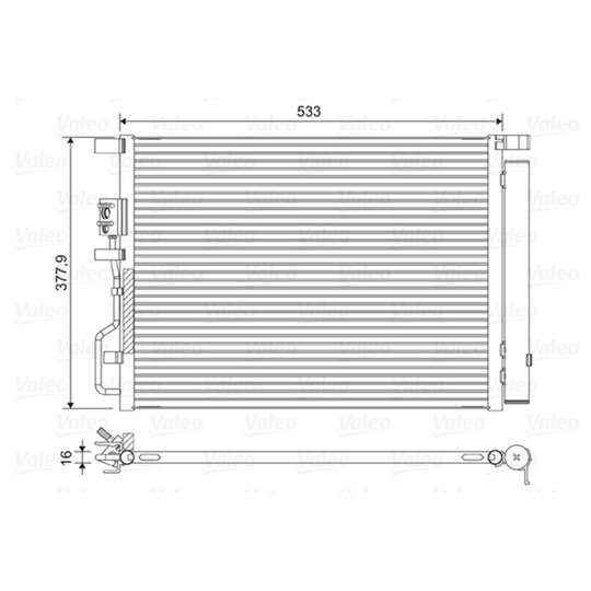 822612 - Condenser, air conditioning 