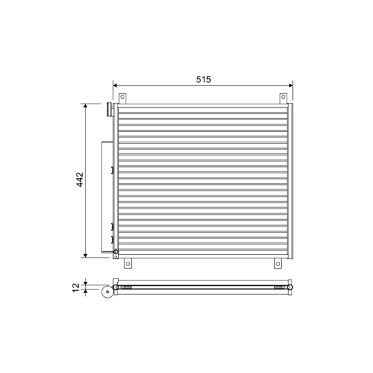 822655 - Condenser, air conditioning 