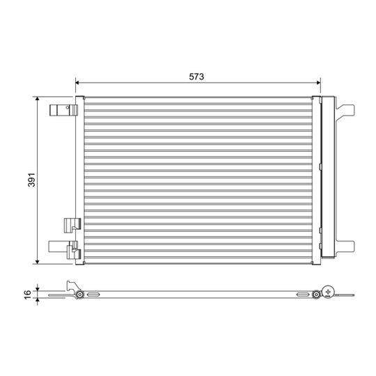 822635 - Condenser, air conditioning 