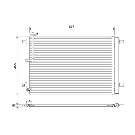 822657 - Kondensor, klimatanläggning 