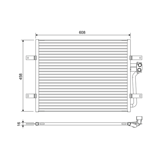 822654 - Condenser, air conditioning 