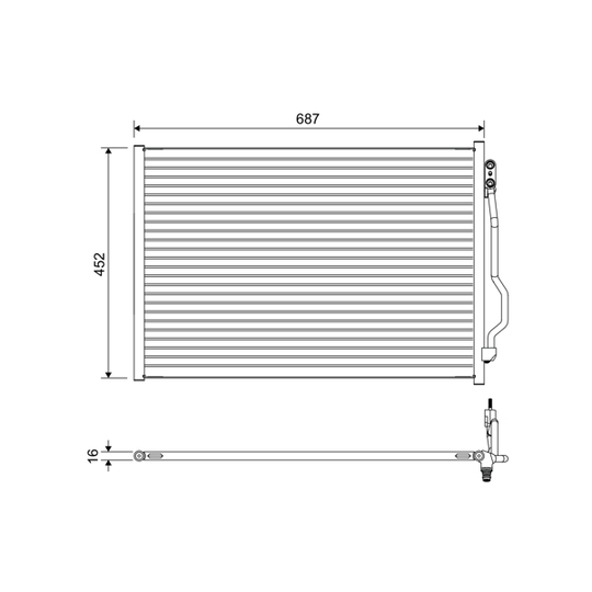 822643 - Condenser, air conditioning 