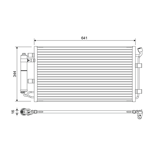 822646 - Condenser, air conditioning 