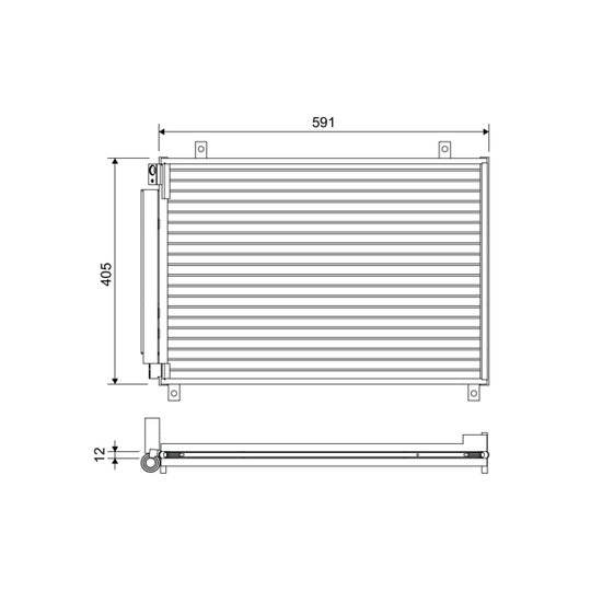 822656 - Condenser, air conditioning 