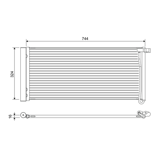 822652 - Condenser, air conditioning 