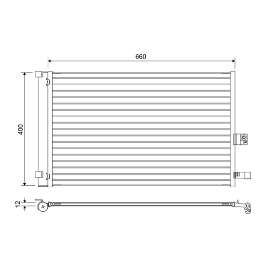 822665 - Condenser, air conditioning 