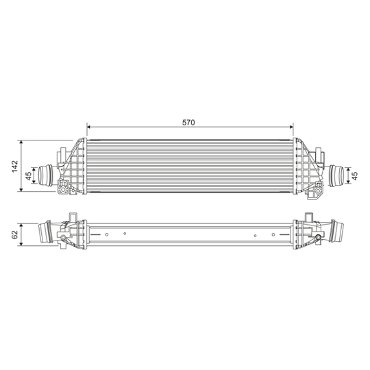 822904 - Intercooler, charger 