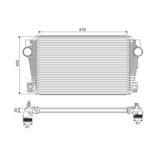 822915 - Intercooler, charger 