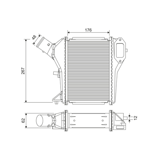 822922 - Intercooler, charger 