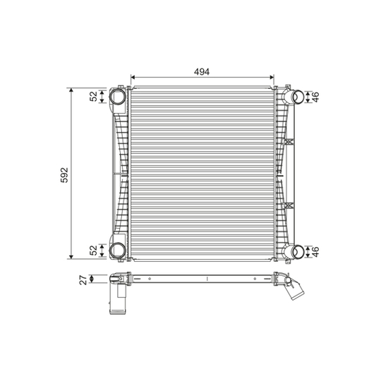 822917 - Intercooler, charger 