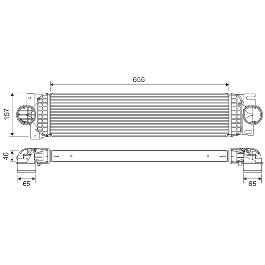 822907 - Intercooler, charger 