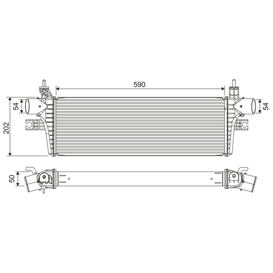 822918 - Intercooler, charger 