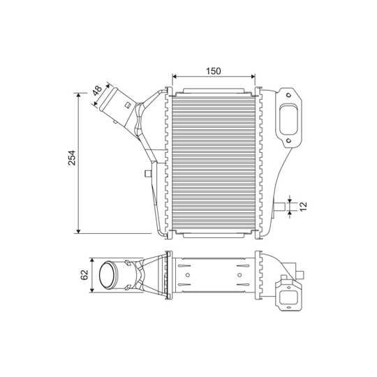 822902 - Intercooler, charger 