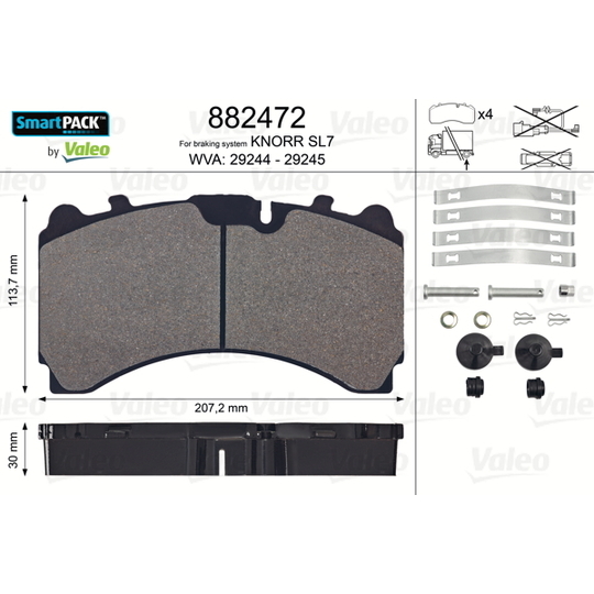 882472 - Brake Pad Set, disc brake 