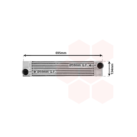 06004375 - Intercooler, charger 