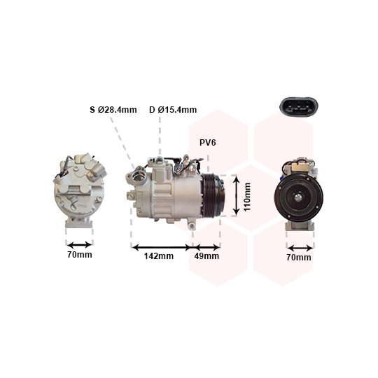 0600K387 - Compressor, air conditioning 