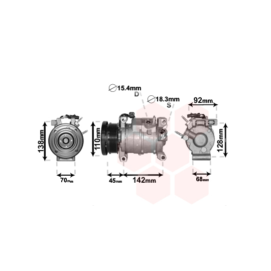 0700K128 - Compressor, air conditioning 